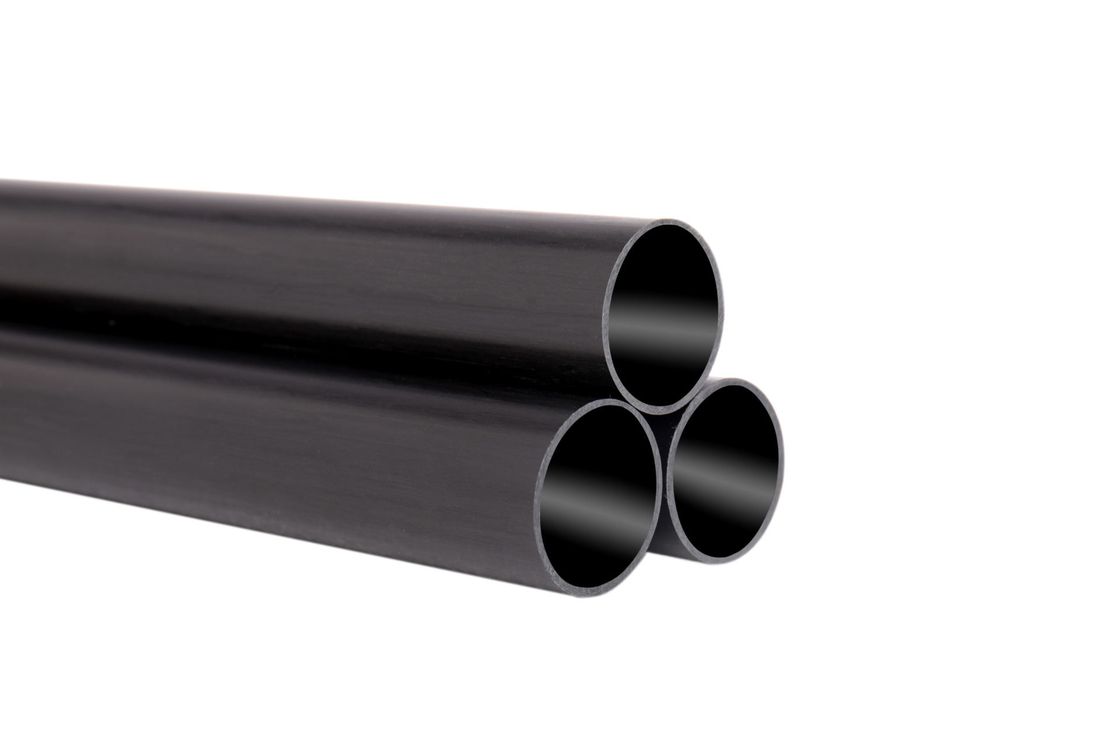 3K Twill Carbon Fiber Pultruded Tube Custom 30mm 40mm 50mm 60mm