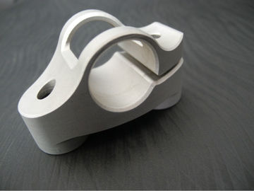 Metal Fabrication CNC Aluminum Parts , Silverwhite anodizing Aluminum Clamps
