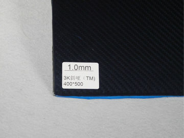 Strong Carbon Fiber Plate Twill Weave , thickness 1mm Sheets Of Carbon Fiber