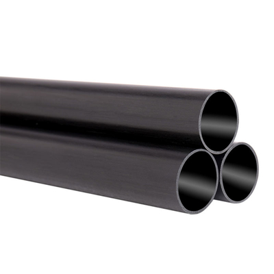 Glossy / Matte  Round Carbon Fiber Tube 3mm Thickness 1000mm Length