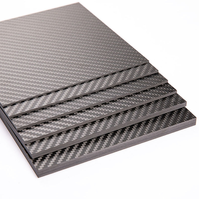 Anti Aging Flexibility 3K Carbon Fiber Board 200x300mm 1mm To 5mm Thickness