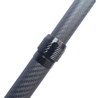 Customized Sports Equipment Carbon Fiber Telescopic Pole Connector 3K Trekking Shaft 15M