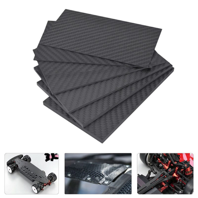 Real 3K, Thin & Durable Lightweight Carbon Fiber Sheet, High Strength Composite Panel