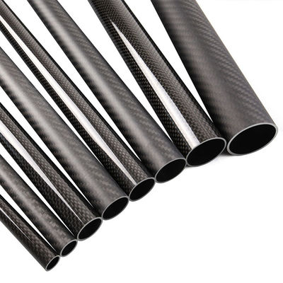 Plain Weave Carbon Fiber Tube 3K Glossy Custom Sizes