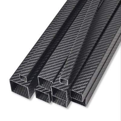 Square carbon fiber tube, outer (20x20 mm.) - inner (18x18mm.) - Length 1000 mm.