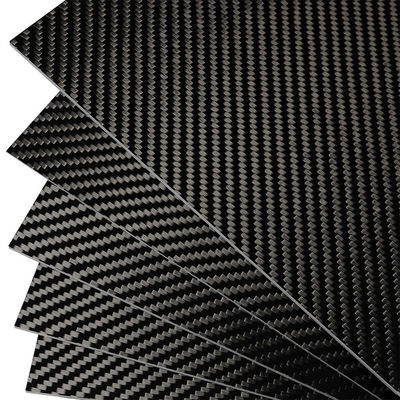 Superior Mechanical Performance 3K Twill Roll Wrapped Carbon Fibre Plate / Sheet
