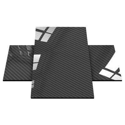 3K Carbon Fiber Plate 100mm x 250mm x 3mm with High Glossy Finish - Carbon Fiber Sheet