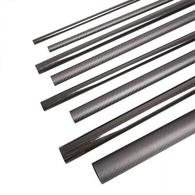 Customized Twill Weave Carbon Fiber Tube Available in Multiple Sizes and Lengths