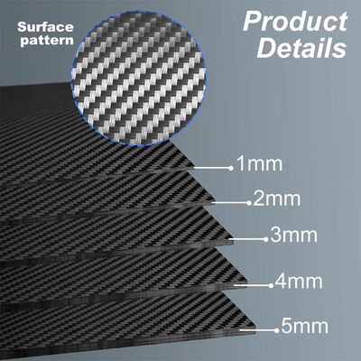 Long Life 3K Carbon Fiber Composite Sheet with High Strength and Customized Thickness