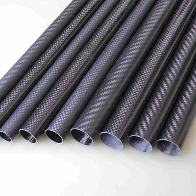 Lightweight 3K Carbon Fiber Tube | Plain/ Twill, Glossy/ Matte | Black or Customized