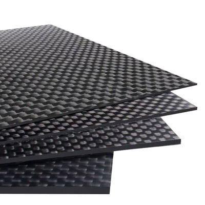 250 x 300 x 1.5mm Carbon Fiber Board 3K Twill Plain Weave Glossy Matte