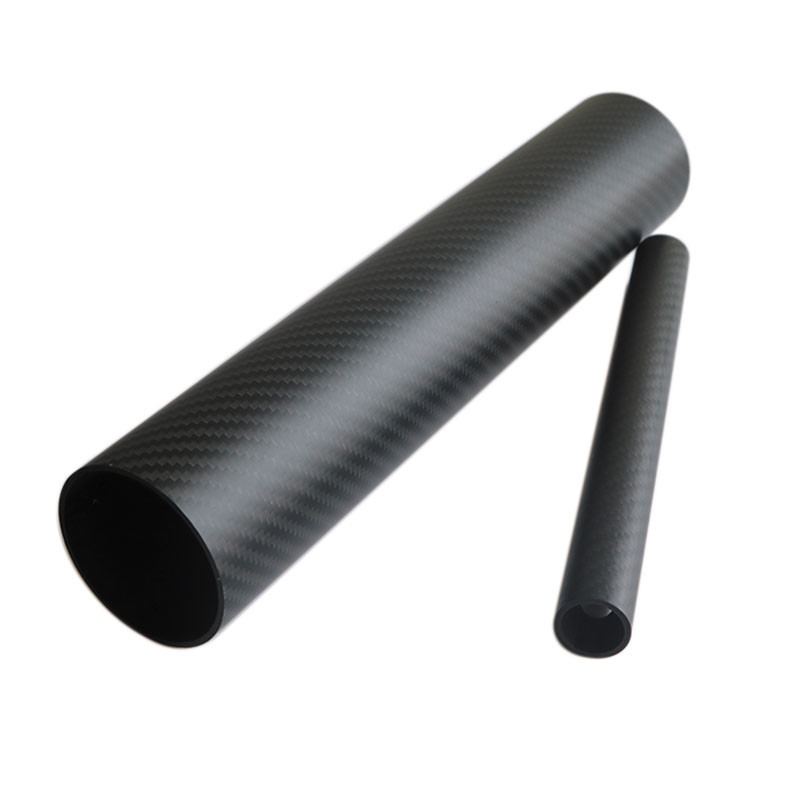 14 X 12 X 1000mm Carbon Fiber Tube 3K Roll Wrapped CF Tube