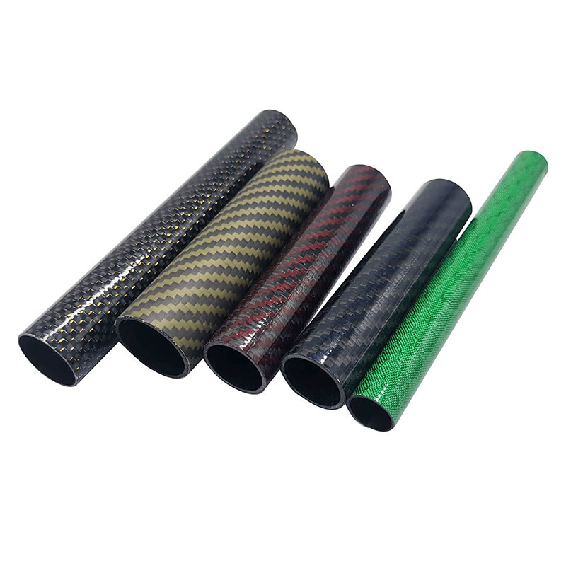 Custom Made 3K Carbon Fiber Tube Roll wrapped Twill Carbon Fiber Rod