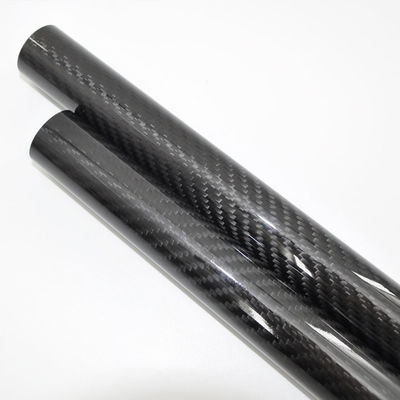 Endüstri için Yüksek Dayanıklılık Esneklik Özelleştirme Rulo Sarılı Karbon Fiber Tüp
