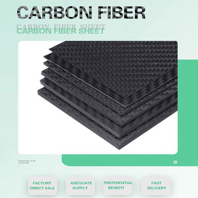 Yüksek Güçlü ve Hafif 0.25mm Karbon Fiber Plate Drone CFRP Karbon Fiber Sheet